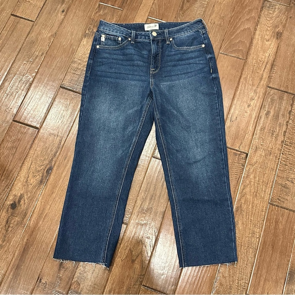 Seven7 Skinny Dark Blue Ankle Jeans size 6